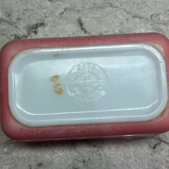 2 Vintage Pyrex Flamingo Pink Refrigerator Dishes #502 - Picture 13 of 13